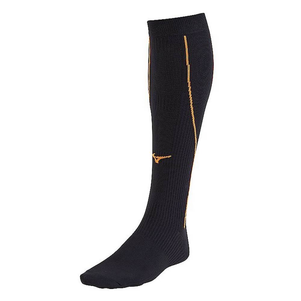 Panske Běžecké Ponožky Mizuno Compression Čierne Vypredaj TMSW63821